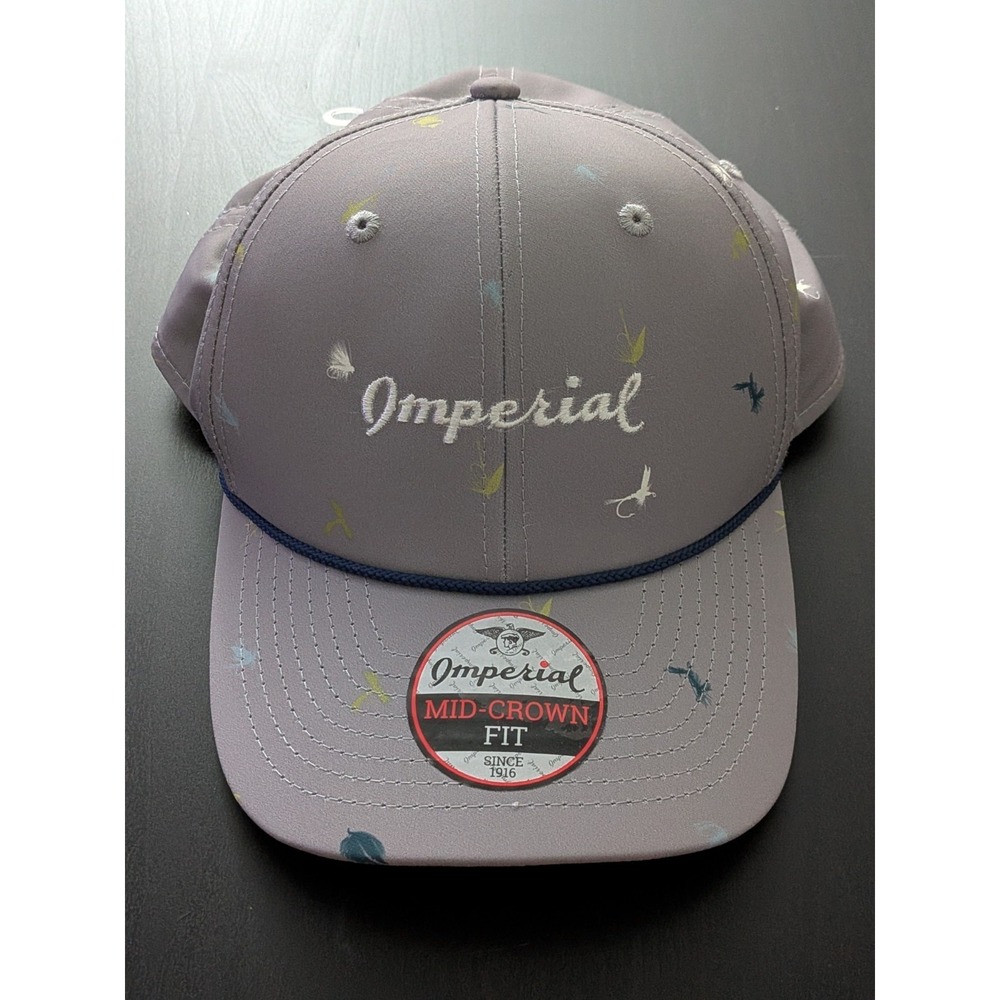 Imperial 5058 The Outtasite Cap Snapback Hat Fishing Print‎ All Over OSFM